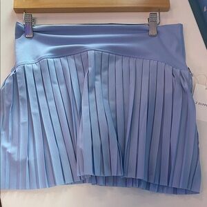 NWT Z Supply Playing Doubles Pleated Skirt in Light Blue, large